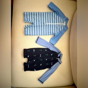 Janie and Jack and Rugged Butts 0-3M boys blue swim swimsuit